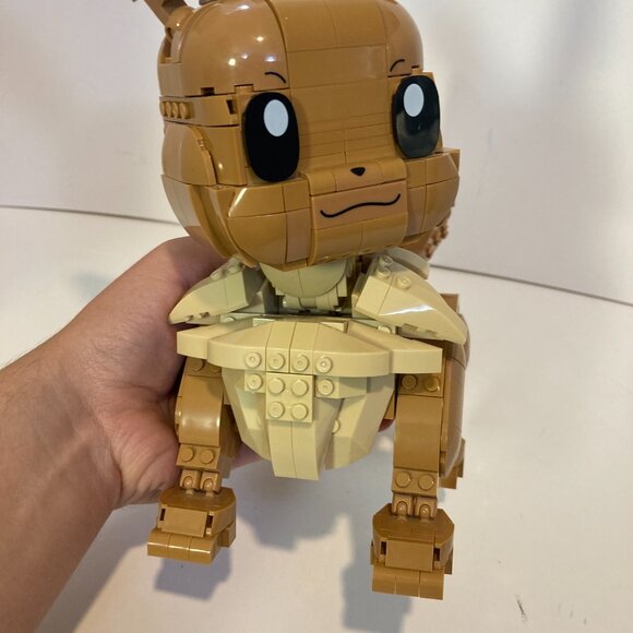 Pokemon Mega Construx Jumbo Eevee Figure HDL84 Complete Set - Picture 3 of 9